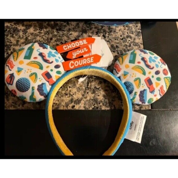 Disney Parks Epcot Food & Wine Festival Choose Your Course Ear Headband 2023 NEW